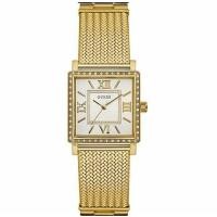 ราคา Guess าว่าแท้100 นาฬิกาข้อมือผู้หญิงสายตาข่ายหน้าปัดเหลี่ยมเพชรแฟชั่น W0826L1 W0826L2 W0826L3 W0826L4 28MM W1030L2 W1030L1 (16103840838)