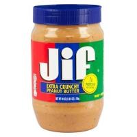 ราคา Jif Creamy Peanut er จิฟ ครีมมี่ พีนัตบัตเตอร์ เนยถั่วลิสงชนิดบดละเอียด และบดหยาบ 340 454 1130 กรัม (12668221427)