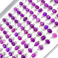 ราคา 10ชิ้น 20ชิ้นแหวนหินธรรมชาติสีม่วง Boho อเมทิสต์ชุบเงินสุภาพสตรีแหวนแฟชั่นเครื่องประดับพรรคโปรดปราน (14160983199)