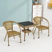 ราคา ชุดเก้าอี้หวาย 3 ชิ้น โต๊ะ 1 เก้าอี้ 2 ชุดโต๊ะเก้าอี้ ชุดโต๊ะกาแฟ ชุดโต๊ะในสวน โต๊ะสนามในสวน โต๊ะนั่งเล่น ชุดโต๊ะเก้าอี้สนาม ชุดโต๊ะหวายครบเซ็ท กันน้ำกันแดด มีเก็บเงินปลายทาง (16251745451)
