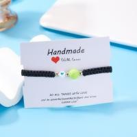 ราคา ใหม่กำไลข้อมือกลมบาสเกตบอลลูกปัดสำหรับผู้หญิงเสน่ห์ลูกปัดเชือกถักสร้อยข้อมือหัวใจแฟชั่นคู่เครื่องประดับวันวาเลนไทน์ของขวัญ (19936986906)