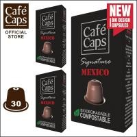 ราคา Cafecaps แคปซูลกาแฟ Nespresso Compatible Signature Mexico 3กล่อง X 10 แคปซูล กาแฟคั่วกลาง เทสติ้งโน๊ต คาราเมล อัลมอนด์ ช็อกโกแลตนม นูก้า แคปซูลกาแฟใช้ได้กับเครื่อง Nespresso เท่านั้น (9359562192)