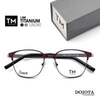 ราคา กรอบแว่นตาไทเทเนี่ยม ผู้หญิง Toni Morgan รุ่น LIN340 สีน้ำตาลแดง Dark Maroon (20536199785)