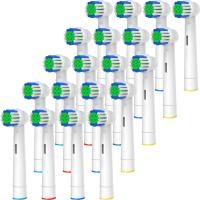 ราคา หัวแปรงสีฟันแทนที่เข้ากันได้ Oral B 20ชิ้นสำหรับ Braun Oral B 7000 Pro 1000 9600 5000 3000 8000และรุ่นอัจฉริยะ (19876973914)
