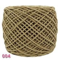 ราคา เชือกฟอก สีกากี 004 เชือกฟอกสีล้วน ด้ายฝ้าย ถักหมวก ถักกระเป๋า ถักกระเป๋าใส่แกง 2มม (1777326147)
