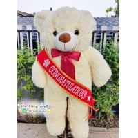 ราคา ตุ๊กตาหมีปัจฉิม รับปริญญา ได้พร้อมสายสะพาย ตัวใหญ่1เมตร พร้อมส่งเคอรี่ 1 3วันถึง (20541569887)