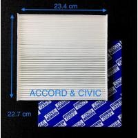 ราคา กรองแอร์ ฟิลเตอร์ ใช้สำหรับ ฮอนด้า แอคคอร์ด ซีวิค ซีอาร์วี USE for Honda Accord Civic CRV กรองอากาศ Car aircondition filter Accord Civic CRV (215987432)