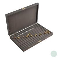 ราคา กล่องใส่แหวนฟูก กล่องกำมะหยี่ใส่แหวน ใส่ต่างหู กล่องใส่เครื่องประดับ ใส่แหวนได้ตั้งแต่ 20 100 วง ขึ้นอยู่กับขนาดกล่องและแหวน สีเทา (17811055633)