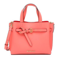 ราคา กระเป๋าถือ MICHAEL KORS แท้ หนังแท้นิ่ม สีสวย รุ่นใหม่ ช่องเยอะ สายหนังแท้ มีสายยาว MICHAEL KORS 35F0GU5S5T Emilia Small Leather Satchel Grapefruit (539400480)