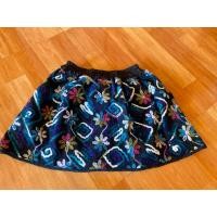 ราคา กระโปรงสั้นมือสองผ้าปักฟรีไซด์เอวยางยืด (21131611016)