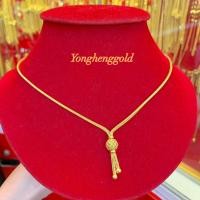 ราคา สร้อยคอทอง2สลึงYHGOLDลายเบนซ์ระย้าลงยา ทองคำแท้96 5 (17649529739)