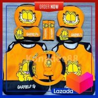 ราคา หุ้มเบาะรถยนต์ ลายแมวการ์ฟิลด์สีส้ม เบาะนั่งดำ ผ้าปักลายอย่างดี ใส่แล้วสวยมาก (9883025452)