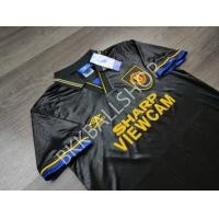 ราคา RETRO เสื้อฟุตบอลย้อนยุค แมนยู Away เยือน กังฟูคิก สีดำ 1993 95 (20813280788)