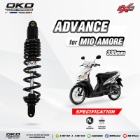 ราคา โช๊คOKD รุ่นAdvance ยาว330mm ใส่MIO โช๊คOKDแท้ โช๊คแต่งOKD โช๊คแก๊สแท้ (16118454935)