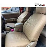 ราคา เบาะ Vigo หุ้มเบาะ วีโก้ ใส่ได้ทุกปี คู่หน้า ลาย5D ชุดหุ้มเบาะ ตัดเข้ารูป หุ้มเต็มตัว แบบสวมทับ เบาะรถยนต์ หุ้มเบาะ หนังหุ้มเบาะ vigo (8775486969)