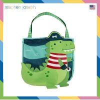 ราคา Stephen joseph กระเป๋าชายหาดเด็ก ยอดนิยมจากอเมริกา จุของได้เยอะ ทำจากผ้าไนล่อนและตาข่ายด้านหลังสำหรับใส่ของเปียก ทนทาน ทำความสะอาดง่าย กระเป๋าผ้าเด็กผู้หญิง เด็กผู้ชาย Beach tote bag Pirate Dino น่ารั
