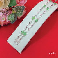 ราคา สร้อยคอหินสีคั่นเม็ดพริก เคลือบเงิน ความยาว 24 นิ้ว สร้อยคอแฟชั่น เสริมบารมี สร้อยหิน โกเมน นิล หยก ใส่ในชีวิตประจำวัน ชุบเงิน (8918213998)