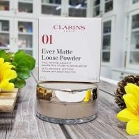 ราคา แป้งฝุ่นเนื้อแมตต์ clarins Ever matte loose powder 15g เบอร์ 01 Ligh เบอร์ 02 medium (16002680025)