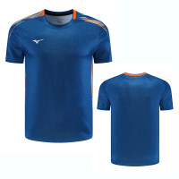 ราคา Mizuno เสื้อกีฬาเสื้อแบดมินตันระบายอากาศได้ดีและแห้งเร็ว6518ใหม่2023 (20222961982)