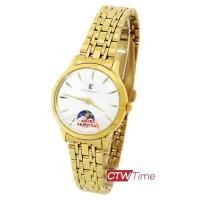 ราคา BALENCIA Fashion Wacth นาฬิกาข้อมือผู้หญิง สแตนเลสแท้ รุ่น W 2288 L G สีทอง (378083685)