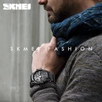 ราคา SKMEI นาฬิกาข้อมือผู้ชายเล่นกีฬานาฬิกาดิจิตอลทหาร3เวลาวันที่นาฬิกาจับเวลานับถอยหลัง5ปลุกอแสดงผลถอยหลังกันน้ำนาฬิกาข้อมือแฟชั่น (7389479317)