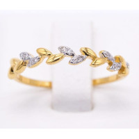 ราคา Happy Jewelry แหวนใบมะกอก เครื่องหมายแห่งชัยชนะ ฝัเพชรแท้ ทองแท้ 9k 37 5 ขายได้ จำนำได้ 0 7g 6pt ME504 (16812949035)