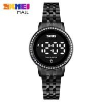 ราคา SKMEI 1669 LEDนาฬิกาสปอร์ตแบรนด์หรูเพชรDialแฟชั่นนาฬิกาข้อมือสตรีวงเหล็กสแตนเลส30Mกันน้ำ (7040846196)