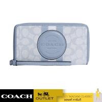 ราคา กระเป๋าสตางค์คล้องมือ COACH C9073 DEMPSEY LARGE PHONE WALLET IN SIGNATURE JACQUARD WITH STRIPE AND COACH PATCH SVS9X (14361000634)
