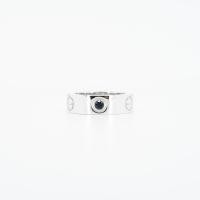 ราคา แหวน Cartier Love with Sapphire 18K White Gold Size 48 Used (20303483899)