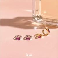 ราคา jpegshop cubic small gem huggie hoop (15579055652)