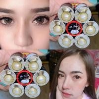 ราคา คอนแทคเลนส์ บิ๊กอาย รุ่น Oh soul สีเทา ตาล Gray Brown By pitchy lens มีสายตา 0 00 10 00 (16278160403)