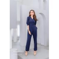 ราคา WF JL13 จั้มสูทขายาว ไขว้หน้า ผ้ายืดทั้งตัว มีไซส์สาวอวบ M36 40 L40 44 ชุดผู้หญิง ชุดสาวอวบ ชุดออกงานหรูๆ ชุดทำงาน แฟชั่นผู้หญิง 2022 (12511319602)