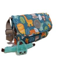 ราคา MONKEY KING กระเป๋าสะพายข้างผู้หญิง9นิ้ว ผ้ากันน้ำ มี4ช่องซิปมีซิปใน ขนาด24X16x4cm ยาว สูง หนา รุ่นMK2021 (20007267816)