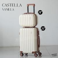 ราคา MINERVA กระเป๋าเดินทางล้อลาก รุ่น Castella 14 20 24 28 นิ้ว วัสดุ ABS แข็งแรง น้ำหนักเบา หิ้วขึ้นเครื่องบินได้ M01 by SWISHNAVY (20922638543)