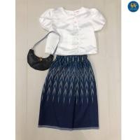 ราคา ชุดไทย ลิซ่า เที่ยวอยุธยา ชุดลิซ่า สำหรับเด็ก 2 12 ปี ชุดไทยผ้าซิ่น Lisa Blackpink ชุดไทยลิซ่า เสื้อไทยจิตรลดา ผ้าซิ่น งานไทย พร้อมส่งจากกทม (19533046175)