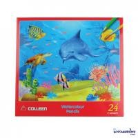 ราคา COLLEEN ดินสอสีไม้ระบายน้ำ สีไม้ระบายน้ำคอลลีน สีคอลลีน 12สี 24สี 36สี (11273202172)