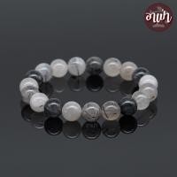 ราคา อาเป่า หินแก้วขนเหล็ก หินไหมดำ Tourmaline Quartz ขนาด 10 มิล คัดหิน ช่วยป้องกันภูตผีปีศาจ ป้องกันอาถรรพ์มนต์ดำ หินมงคล กำไลหินสี หินสีดำ (21033682766)