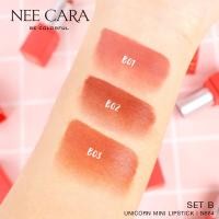 ราคา Clearances นีคาร่า ลิปสติก ลิป ลิปเซ็ต ยูนิคอน เซ็ท3แท่ง เนื้อแมท N664 NEE CARA MINI LIP STICK SET 3 PIECE UNICORN (660520061)
