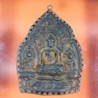 ราคา พระสาม เนื้อชินตะกั่ว พร้อมเลี่ยมกรอบโบราณ ราคาแบ่งปัน (17529584270)