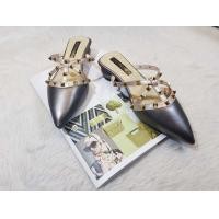 ราคา รองเท้าแฟชั่น รองเท้าผู้หญิง แบบเปิดส้น วาเลนติโน หัวแหลม ส้นกลม ส้นสูง 1 นิ้ว สีสวยหรูหรา ใส่สวย ไฮโซมาก ๆ คะ (14486582049)