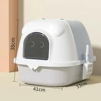 ราคา PetStern กะบะทรายแมว ห้องน้ำแมว พร้อมที่ตักทราย ห้องน้ำแมวทรงโดม มีฝา ทราย กระบะทรายแมว 2 ชั้น Cat Little Box รุ่น ฝาเปิดเต็มใบ ทรายแมว 2 ชั้น (19245827666)