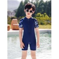 ราคา C MALL ชุดว่ายน้ำเด็กผู้ชาย มีซิปรูดด้านหน้า ลายทหาร สีกรม รุ่น 0704 (15758864311)