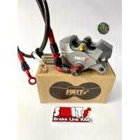 ราคา ปั้มเวฟ125 ปั้มด้วงSwitแท้สีเทา สายSwitแท้ สายเบรคยาว34นิ้วข้องอ 90องศา หัวโจ ปั้มเวฟ110i 125LED 125S 125R 125iบังลม บรรจุ 3 รายการ (17511716450)