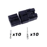 ราคา ปลั๊กรถยนต์ 10 ช่อง ปลั๊กต่อสายไฟ พร้อมหางปลา ผู้ เมีย Housing Connector 10 pin male female with terminal Set (12605998975)