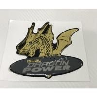 ราคา สติ๊กเกอร์แบบดั้งเดิม เทเรซิ่นนูนอย่างดี รูปมังกร ติดฝาท้ายรถ มังกรทอง กลม ไม่กลม sticker อีซูซู isuzu dragon power มังกร (14020172256)