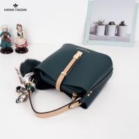 ราคา NEW พร้อมส่ง กระเป๋าสะพาย Karaya mini ทรงไซร์กะทัดรัดจุของได้เยอะ แถมผ้าโบว์และปอม (17439814221)