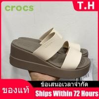 ราคา Counter Genuine CROCS Brooklyn LiteRide Womens Sports Sandals Slippers Flip Flops รองเท้าส้นสูงผู้หญิง รองเท้าผ้าใบ รองเท้าแตะ The Same Style In The Store (20511562390)