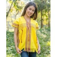 ราคา เสื้อกระเหรี่ยง สไตส์ชาวเขาผ้าฝ้ายทอมือ (1378644742)
