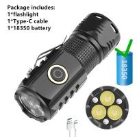 ราคา ไฟฉาย LED 3ดวงขนาดเล็กพกพาได้ ไฟฉายอเนกประสงค์สามตาปืนใหญ่เหล็กขนาดเล็กชาร์จ TYPE C ไฟฉายกลางแจ้ง (21170228439)