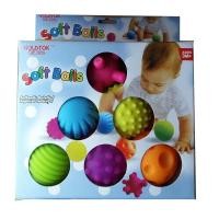 ราคา AHH YOHH Soft ball บอลหัดจับ สำหรับเด็กทารก บีบมีเสียง ฝึกน้องใช้แรงมือกล้ามเนื้อมัดเล็ก เซ็ต 4 ลูก และ 6 ลูก ลูกบอลยางนิ่ม ของเล่นเด็กทารก (17738437580)